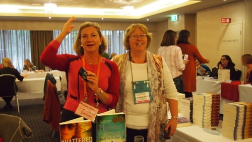 Oof, those romantic suspense types... Helene Young with Bronwyn Parry.