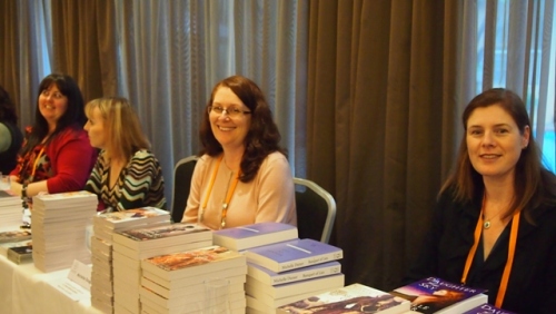 Harlequin Romance author Michelle Douglas with historical author Michelle Diener