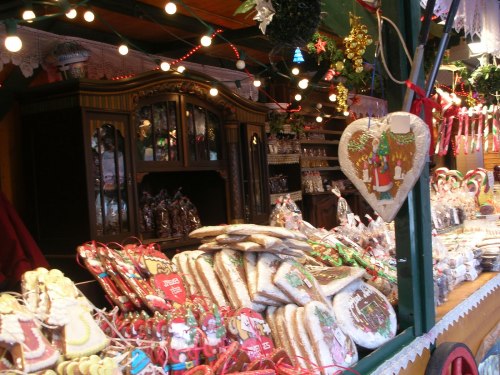 An Austrian Christmas market stall