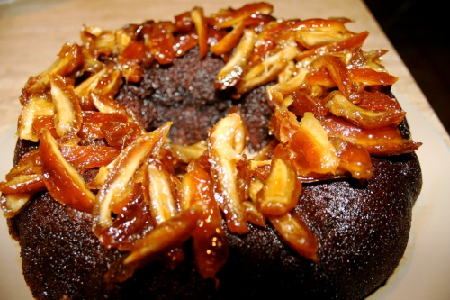 Photo of coffee drizzle cake with dates
